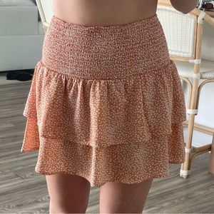 Orange pink lily skirt!